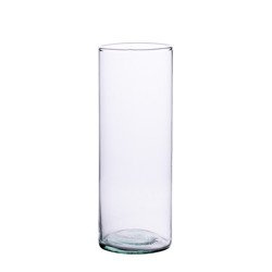 Szklany wazon cylinder H:40cm D:19cm