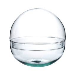 Szklane terrarium kula las w szkle S W-610B+W-611B H:15cm D:15cm