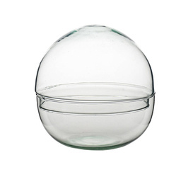 Szklane terrarium kula las w szkle M W-610+W-611 H:19,5cm