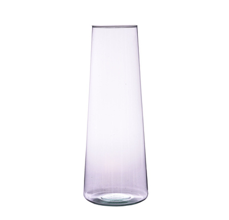 Szklany wazon W-729 H:40cm D:14,5cm